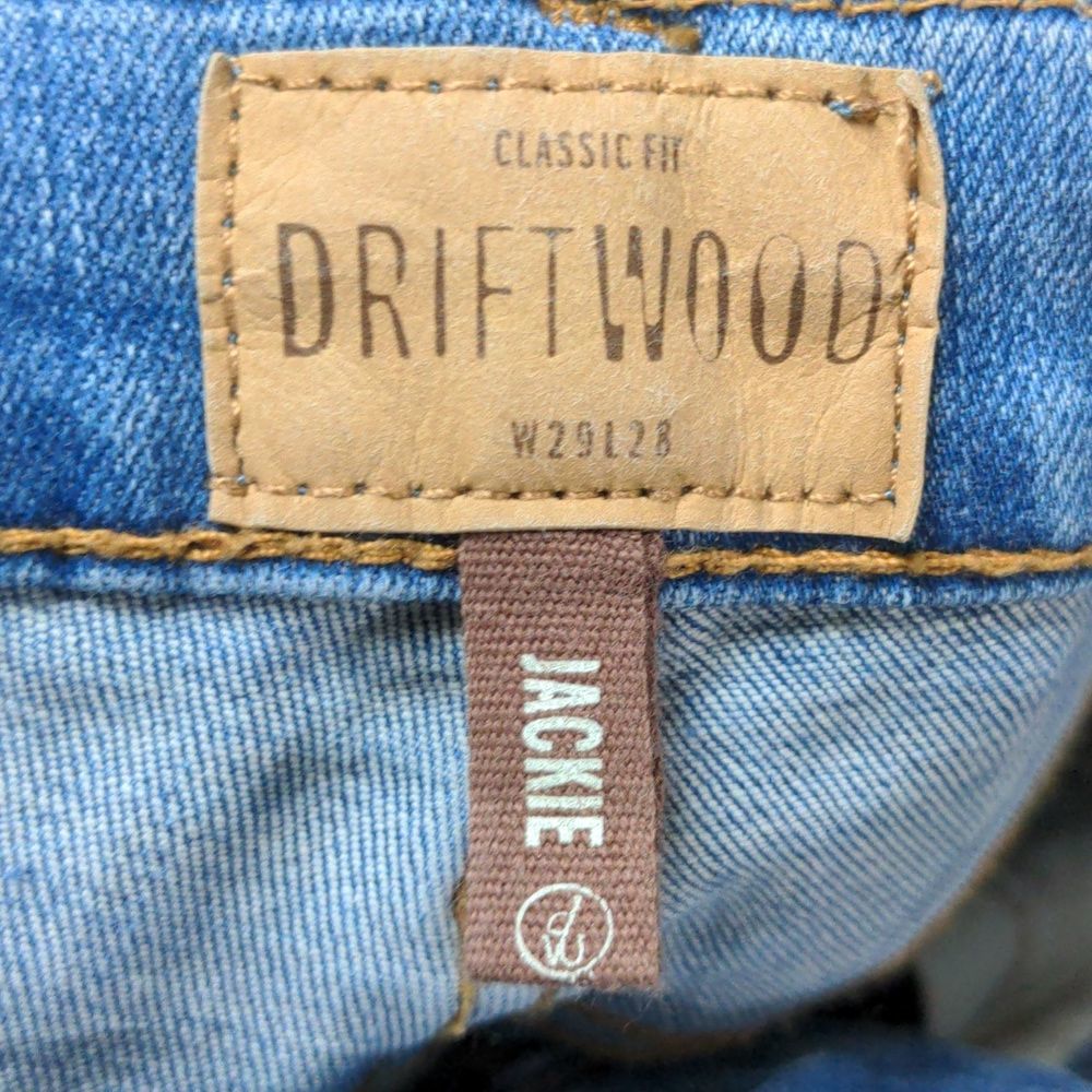Driftwood Jackie Classic Fit Jeans Pearl Decor Women's 29x28 - Picture 10 of 12